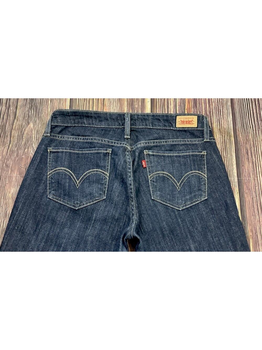 Levi's 524 Too Superlow Skinny Jeans Womens Size 7 M Dark Wash